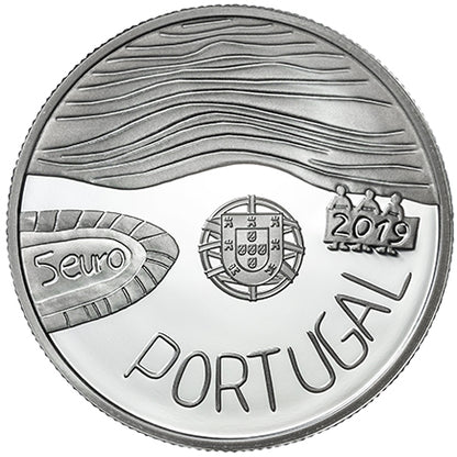 Portogallo 5€ O Mar 2019 Argento Proof